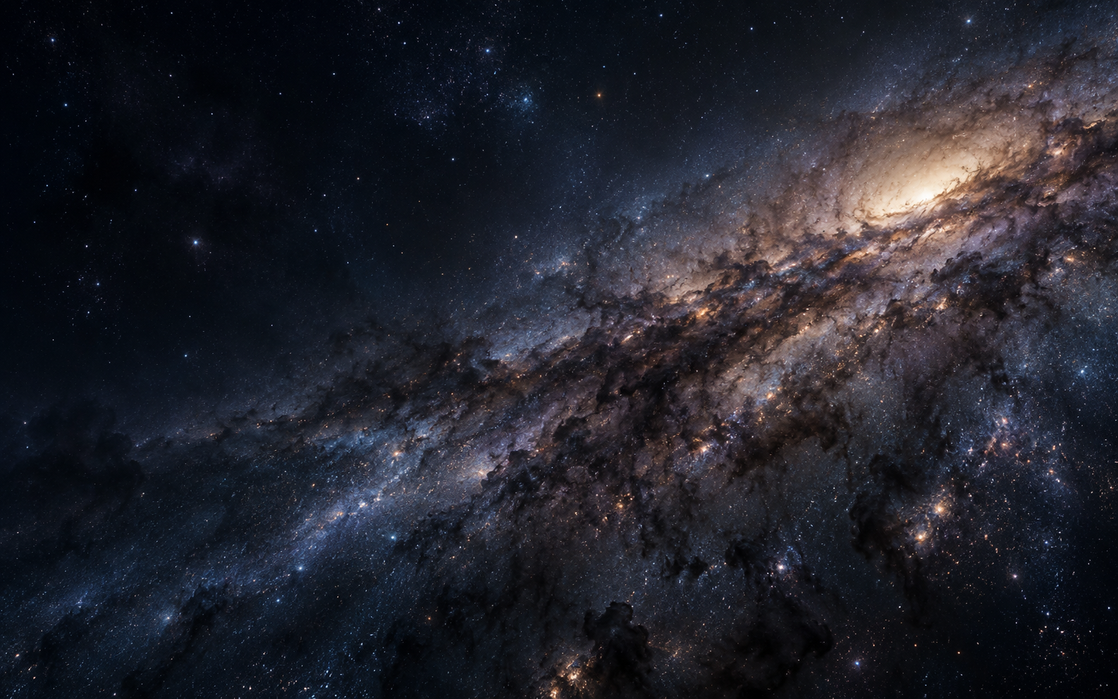 Original LUME editorial visualisation of the Milky Way seen from within its disk