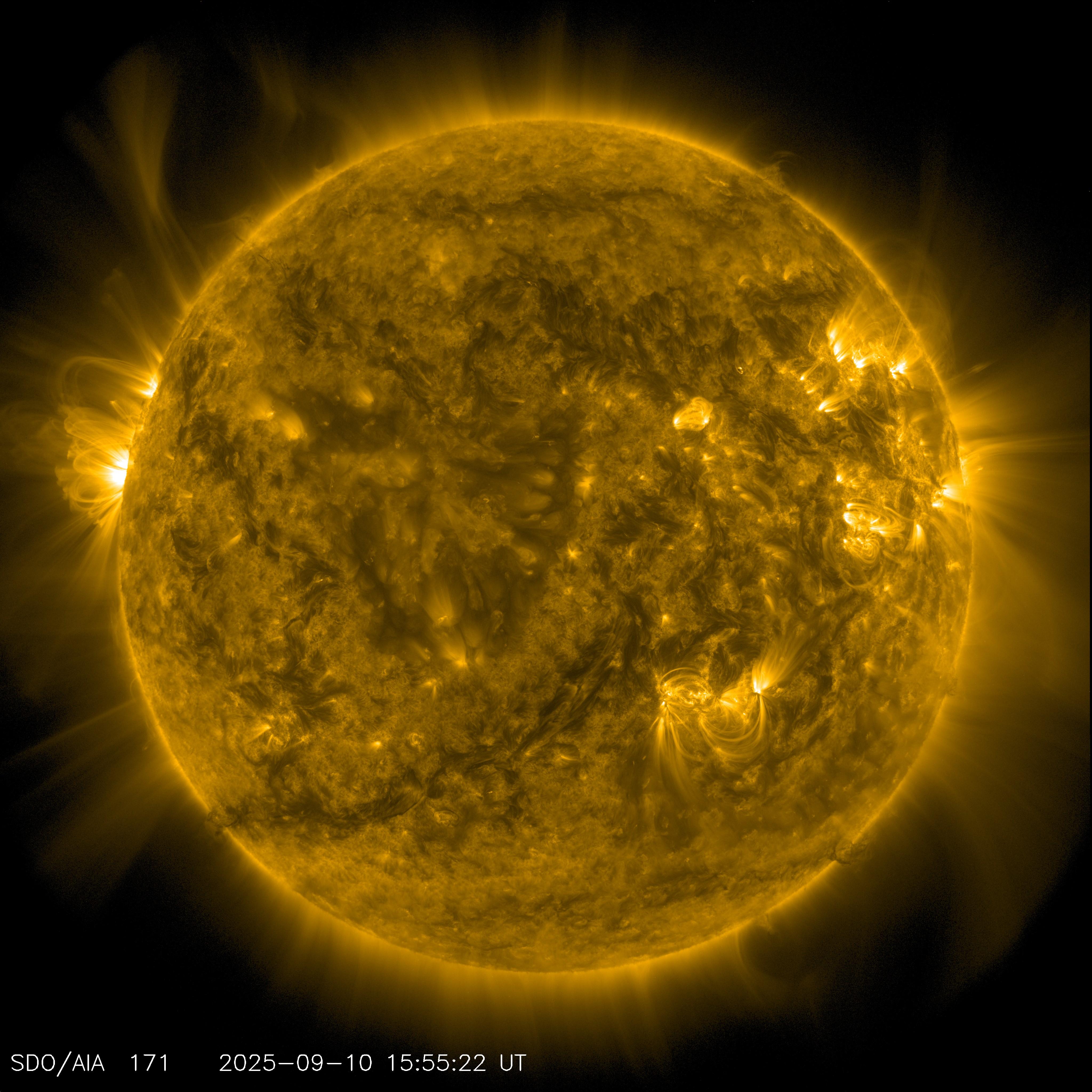 Sun — Image of the Sun captured by NASA’s Solar Dynamics Observatory on September 10, 2025.